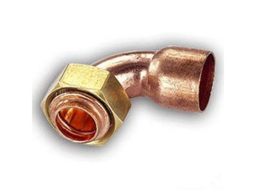 Racor curvo 5002G diámetro 22x1/2" con cuello - Conex/Banninger