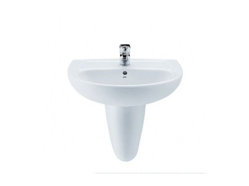 Lavabo 55cm con juego sujeción ELIA blanco (Descatalogado) - Gala