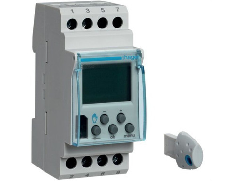 Programador semanal 1 vía 1 conmutador 16A 230V 56 maniobras/día - Hager