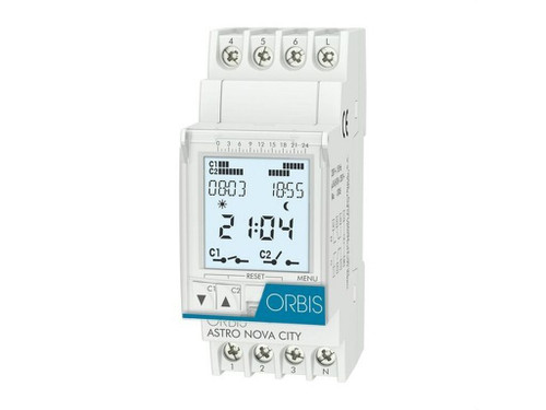 Interruptor horario astronómico ASTRO NOVA CITY 230V llave Bluetooth - Nofer - Orbis