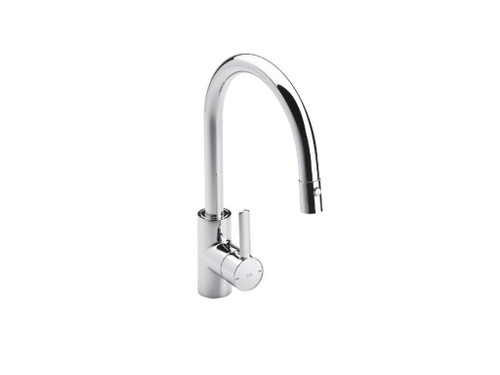 Grifo de cocina monomando con caño giratorio y ducha extraíble cromo Targa (Descatalogado) - Roca