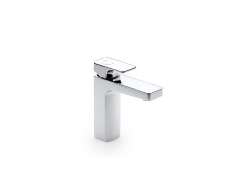 Mezclador lavabo cuerpo liso L90 válvula Click-Clack cromo - Roca