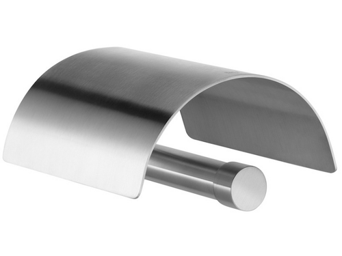 Portarrollo con tapa SUPERINOX mate - Roca