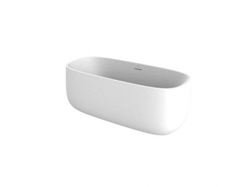 Bañera oval de SURFLExBEYOND 1600x750mm con desagüe Click-Clack y sifón - Roca