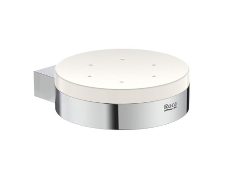 Jabonera pared HOTELS ROUND 110x127,7 mm cromado - Roca