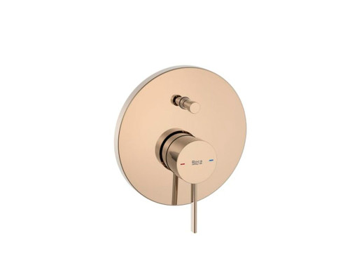 Mezclador Empotrable Baño-Ducha Ona con Rocabox Everlux Oro Rosado