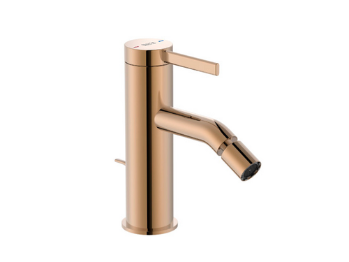 Mezclador Bidé Ona con Regulador + Desagüe Automático Everlux Oro Rosado - Roca