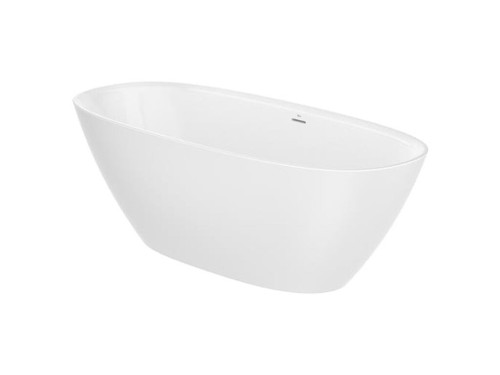 Bañera Oval de Stonex Ariane 1800X800mm con Desagüe Click-Clack + Sifón blanco - Roca