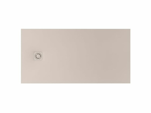 Plato Ducha Stonex Terran Sin Marco 1600X800X32 Superficie Antideslizante extraplano con Desagüe Gran Caudal Beige - Roca