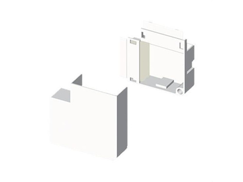 Angulo plano PVC P/78085/78135 U24X blanco nieve - Unex
