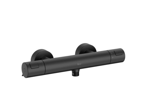 Mezclador Termostatico exterior T-500 Victoria para Ducha negro mate - Roca