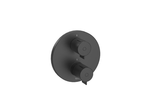 Termostatico Empotrable Baño-Ducha negro mate - Roca