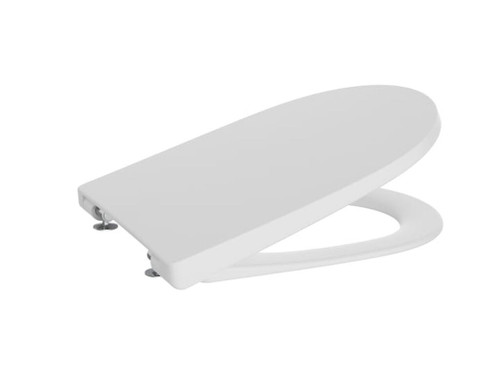 Asiento Y Tapa Supralit Caida Amortiguada Ona Blanco Mate - Roca