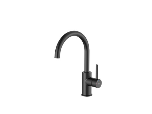 Mezclador Cuerpo Liso Ona Lavabo Negro Mate - Roca