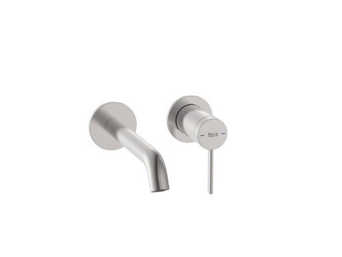 Mezclador Empotrable Para Monomando Lavabo Ona Acero Inoxidable - Roca