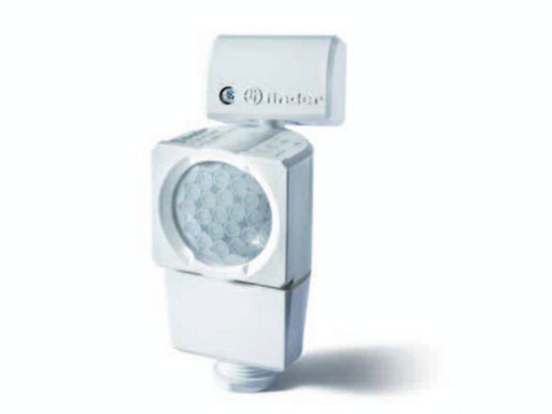 Detector de movimiento SERIE 18, para instalación en exteriores, interruptor unipolar 1NA 10A, 120/230V AC - Finder