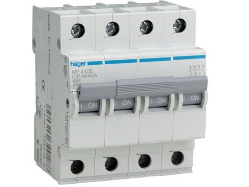 Interruptor magnético tetrapolar 30A curva ICP-M - Hager
