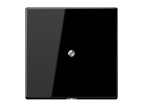 Placa Central Salida Cable Ls negro mate - Jung