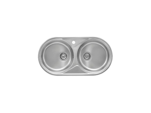 Fregadero 2 Cubetas Inox DUO 840x440mm - Roca