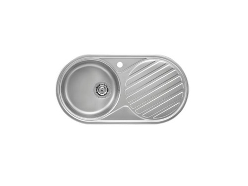 Fregadero 1 cubeta Inox y Escurridor a la derecha DUO 840x440mm - Roca