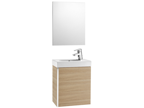 Conjunto mueble lavabo MUNI con espejo roble - Roca