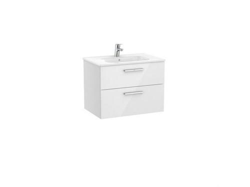 Conjunto Victoria base+lavabo 700 blanco 2 cajones - Roca