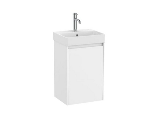 Mueble Lavabo Centrado blanco 400X320 Ona Compact 1 Puerta blanco mate - Roca