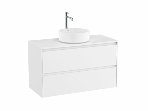 Mueble para Lavabo Sobre Encimera 1000X460 Ona 2 Cajones blanco mate - Roca