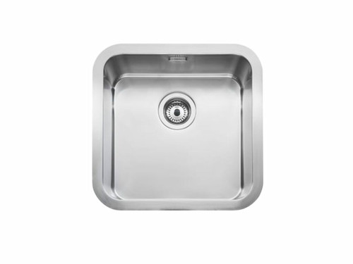 Fregadero Berlin 40 con 1 Cubeta + Válvula Y Desagüe 460X460X180 - Roca