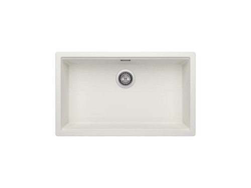 Fregadero Riga 70 con 1 Cubeta + Válvula Y Sifón 720X385X195mm blanco - Roca