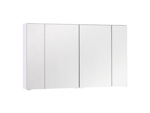 Espejo camerino APOLO BL1B blanco 120x15cm 4 puertas Luz LED y caja COMBIBOX integrada - Royo