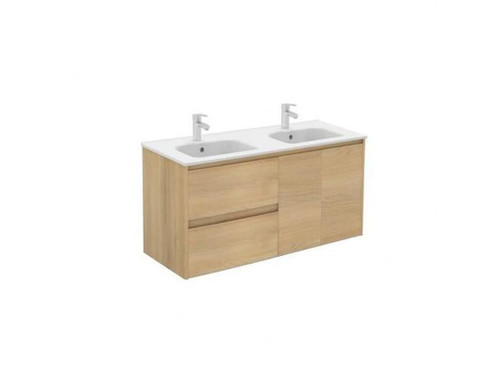 Set 120 ALFA 2 cajones 2 puertas 45 roble nórdico Slim D + LUCCE - Royo