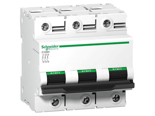 Interruptor automático magnetotérmico C120H 3P 80A curva-C - Schneider Electric