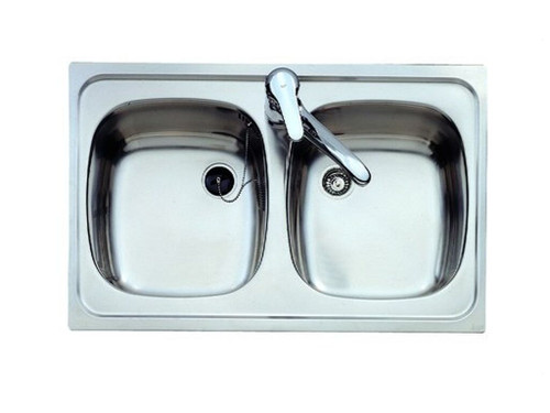 Fregadero encastrar E/50 2 cubeta 800x435 - Teka