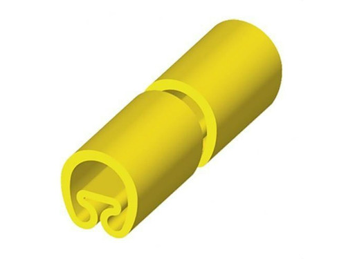 Manguito PVC plástico para diámetro 2-5 18mm amarillo - Unex