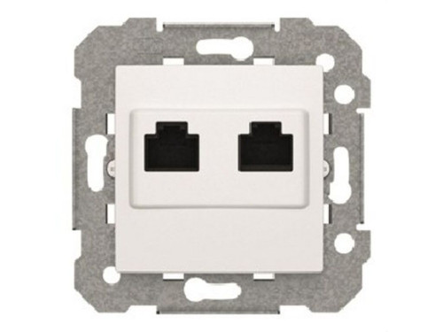Toma doble RJ45 Cat.6 serie Viva blanco - BJC