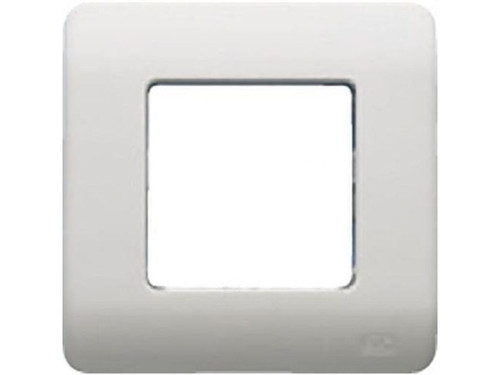 Placa 2 elementos sin garras y con bastidor Sol Teide en blanco - BJC