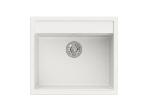 Fregadero Helsinki 50 con 1 Cubeta + Orificios 515X365X180mm blanco - Roca