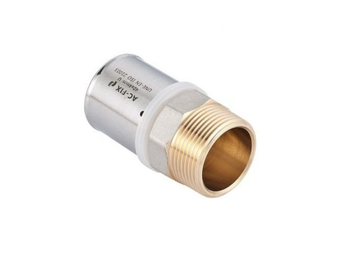 Racor Fijo M 50-1 1/2 De Laton Para Tubos Multicapa - Ac-Fix
