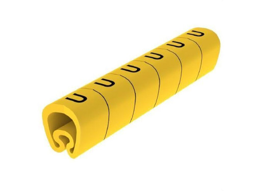 Señalizadores precortados amarillo 5 PVC plastificado - Unex