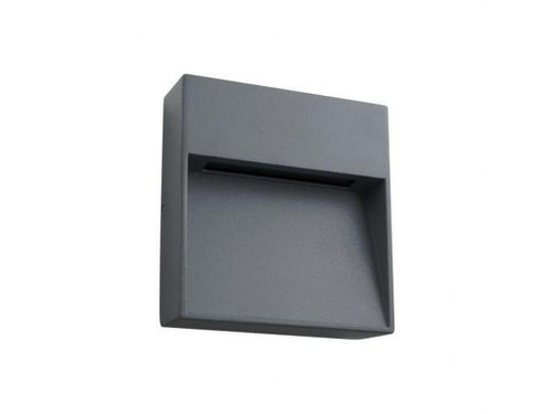 Aplique baliza 6W 720lm 80º 117x117x33mm IP54 3000K - Alverlamp