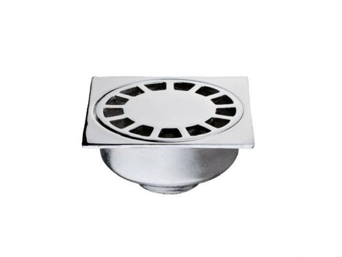 Sumidero 10x10 roscado sin rácor PVC latón cromo - Duchaflex