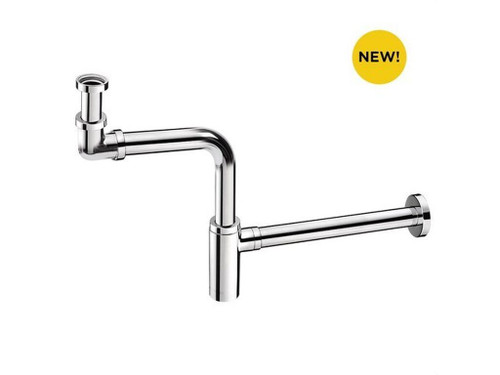 Sifón Ahorra Espacio para Lavabo Latón Cc754S Rosca 1.1/4" Y Adaptable a Todo Tipo de Lavabos - Duchaflex