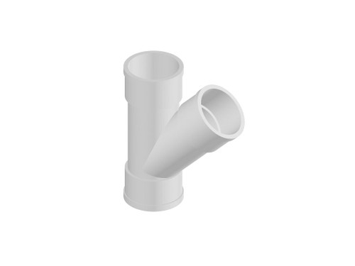 Injerto simple 45° HH Diámetro 40 Encolada - Ferro-Plast