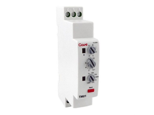 Temporizador multifunción multitensión, alimentación de 12 a 230VAC y de 12 a 127VDC - Gave