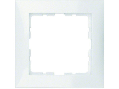 Marco con 1 elemento 1 brillo blanco polar - Hager