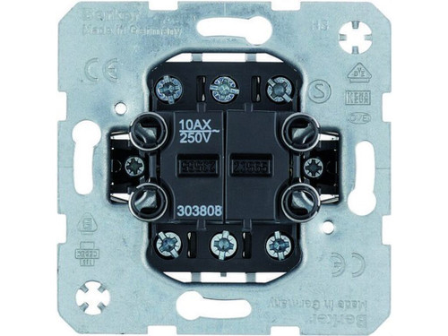 Mecanismo conmutador doble 10A/250V - Hager