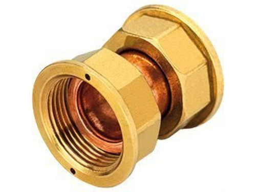 Racor recto doble tuerca 20.150x20.150 sin precinto - Hecapo
