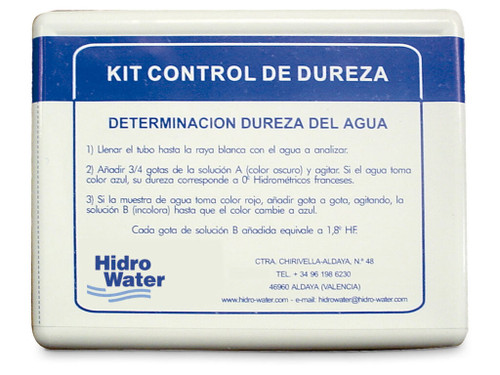 Test Kit de Dureza Gotas Metodo Complexiometria Edta. 0-100 - Hidro-Water