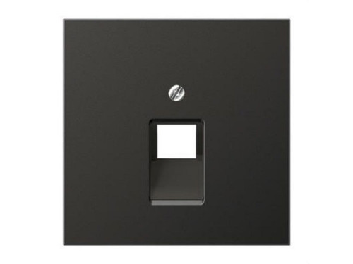 Placa central 1 toma UAE teléfono informática antracita - Jung